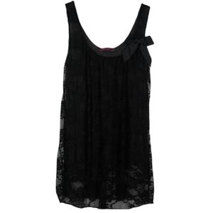 Julie's Closet  Women's Lacey Black Tank Top  Size L